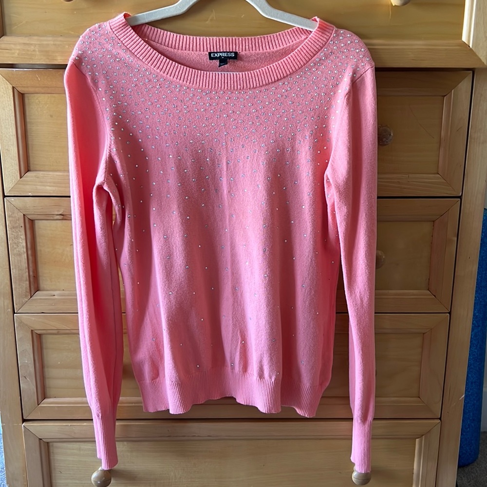 Coral Sweater. Size Large
